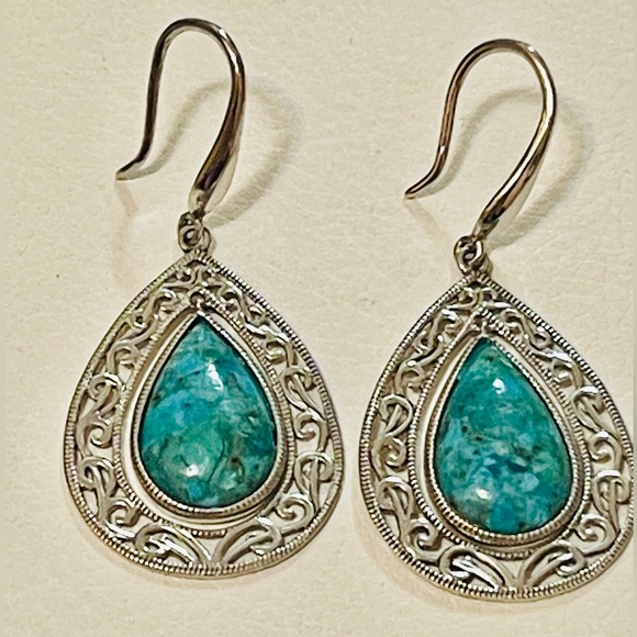 Jewelry - Vintage 925 Barse Thailand STERLING & Turquoise Earrings